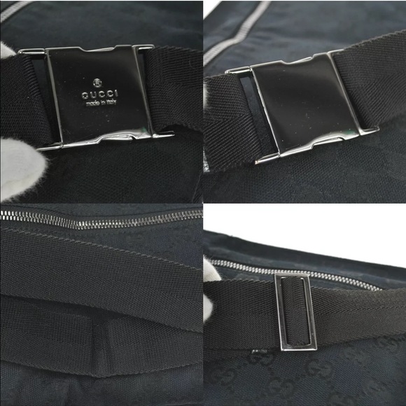Authentic Gucci black waist bag fanny pack bum bag - Picture 7 of 13